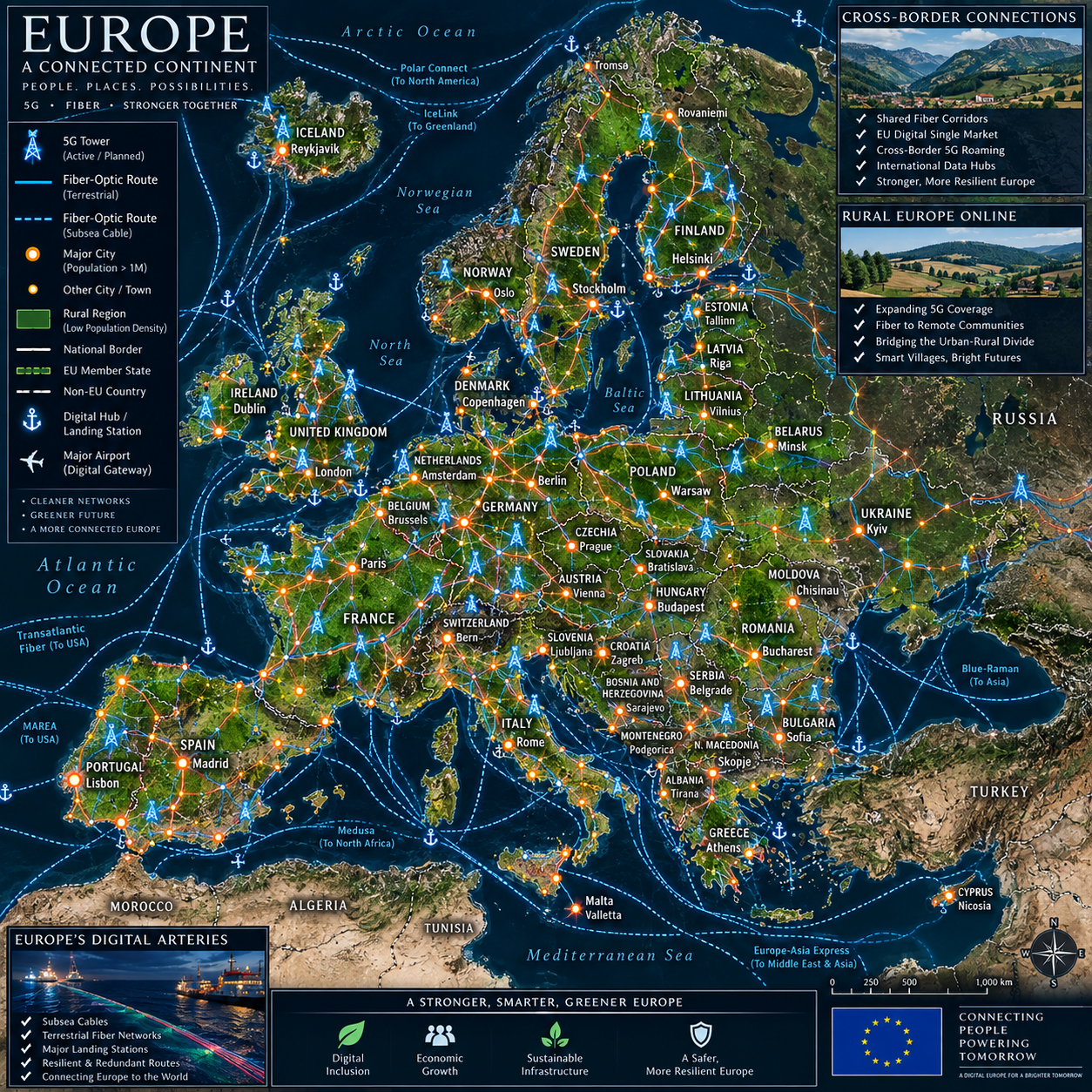 Digital Infrastructure in the EU: How 5G and Fiber Optics Are Being Deployed